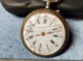 Стар СРЕБЪРЕН ДЖОБЕН ЧАСОВНИК СРЕБРО 800 с КРАСИВО РЪЧНО ГРАВИРАН КОРПУС и КАПАК 48862, снимка 10