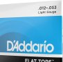Струни за акустична китара-  D'Addario EFT16 Flat Tops Light (.012-.053) Acoustic Guitar Strings, снимка 1