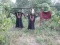 Автентични носии (Саи / Клашници) и рядка бебешка люлка (Цедилка) – Разлог/Пирин, 1890-1910 г., снимка 12