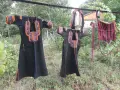 Автентични носии (Саи / Клашници) и рядка бебешка люлка (Цедилка) – Разлог/Пирин, 1890-1910 г., снимка 14