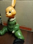 Стара руска целулоидна играчка голям заек., снимка 2