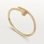 CARTIER Nail Juste un Clou Gold Large Paved Diamonds Гривна Пирон, снимка 9