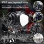 Нови 2 броя LED фарове за мотоциклети за мъгла Бели 60W, снимка 4