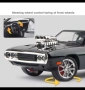 Метален реалистичен модел на  Dodge Charger 1970 / Dom's Car/ Fast and Furious, снимка 14