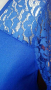 Прелестна синя рокля, от неопрен, с дантела🍀❤S/M, M/L❤🍀арт.4067, снимка 4