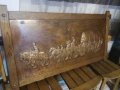 Огромна антикварна немска медна картина пано , снимка 2