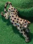 СРЕБРИСТА ФИГУРАЛНА ЕМАЙЛИРАНА МЕТАЛНА БРОШКА ЛЕОПАРД с ЦВЕТНИ КРИСТАЛИ и БЯЛА ПОЗЛАТА 45663, снимка 16