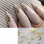 декорация за нокти маникюр текст думи металик микс думи, снимка 1