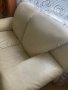 Кожен диван бял, снимка 1 - Дивани и мека мебел - 44470988