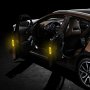 4бр. Светлоотразителнни стикери Open за Автомобил - Жълто, снимка 1
