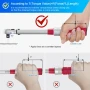 Динамометричен ключ / Тресчотка Vanpo 3/8 инча, 5-60 Nm, ±3 процента точност с 250 mm удължител..., снимка 4