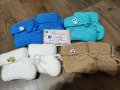 Бебешки терличета плетени чорапки, снимка 1 - Бебешки чорапи - 39760779