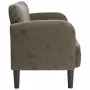 vidaXL Диван с мека мебел, тъмносив, 110 см, изкуствена кожа, снимка 4
