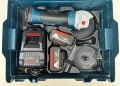 BOSCH GWS 18V-125 V-Li - Акумулаторен ъглошлайф 2x18V 5.0Ah, снимка 2
