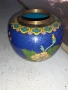 Красива стара колекционерска ваза Клоазоне cloisonne, снимка 2