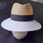 *Лятна шапка с бяла периферия, снимка 1 - Шапки - 41038945