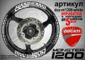 Ducati Monster 1200 кантове и надписи за джанти duc-m1200-black, снимка 5