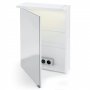 LED Огледален шкаф DEKOR, 50 х 67 х 24 см, С ключ и контакт, Бял , снимка 2