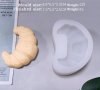 Голям кроасан кифла кифличка силиконов молд форма фондан шоколад слома гипс свещ, снимка 1