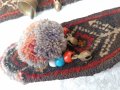 Стар Гердан празничен за 🐎, кон, магаре,муле,hand made- ръчно изтъкан,арт,винтидж,ретро, снимка 15