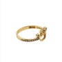 Златен дамски пръстен 1,70гр. размер:56 14кр. проба:585 модел:22375-1, снимка 2