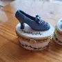 Две порцеланови кутийки за бижута-обувки, снимка 2