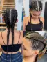 Боксьорски Плитки Box braids Детски прически Опашки Бохо Туистъри Ариел Къдрици Афро Канекалон , снимка 3