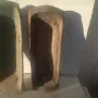 Автентично, старо дървено корито за месене на хляб, нощва . Подходящо за декорация на вила, градина, снимка 3