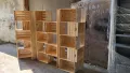 Дървен стелаж разтегателен/ хармоника ръчна изработка, снимка 2
