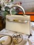 Чанта Кели*ЕРМЕС 25см*Hermes Kelly Mini*Epsom Leather Gold Hardware, снимка 8
