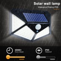 ПРОМО!!Комплект от 4 външни соларни лампи, Най-ново поколение, Водоустойчиви, Супер производителност, снимка 3 - Соларни лампи - 41573929