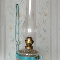 Стара газена лампа., снимка 1 - Антикварни и старинни предмети - 39587822
