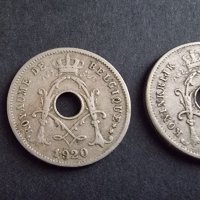 Монети . Белгия. 5 цента.  1920 , 1921, 1925  година., снимка 6 - Нумизматика и бонистика - 40992753