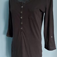 Памучна туника тип блуза с дълъг ръкав 7/8 "H&M"® / унисайз , снимка 2 - Туники - 36023667