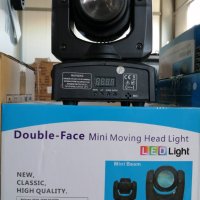 5 LED Moving Head Double - Диско ефект тип BEAM движеща се глава 5 LED, снимка 2 - Соларни лампи - 42552445