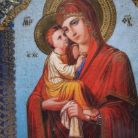 Икона на Света Богородица Пресвета Богородица Почаевска, снимка 2 - Икони - 38625750