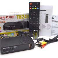 Приемник /декодер за цифрова ефирна кабелна телевизия World Vision T624M2, снимка 5 - Приемници и антени - 44228890