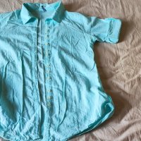 Светло синя памучна риза, снимка 1 - Ризи - 41590733