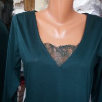 Зелена къса рокля в бохо стил, снимка 2 - Рокли - 38968244