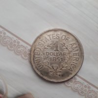 Монети 1851 и 1865 години реплика , снимка 2 - Антикварни и старинни предмети - 42498159