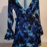 Елегантна рокля в синьо на Asos р-р М , снимка 4 - Рокли - 42614526