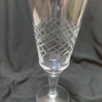 Кристални чаши за вино или шампанско - 5 бр, снимка 2 - Чаши - 40592252