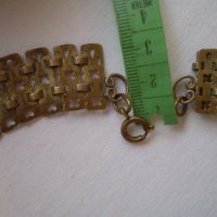стар красив нагръден накит от златно дубле, снимка 4 - Антикварни и старинни предмети - 40288520