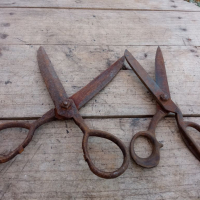 Стара Кована ножица, снимка 4 - Антикварни и старинни предмети - 36370210