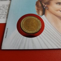 Numisbrief Numiscover Evita Peron 1 peso 1997, снимка 3 - Нумизматика и бонистика - 40860212