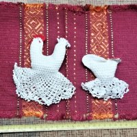 плетени на една кука петле и кокошка, снимка 3 - Антикварни и старинни предмети - 38692383