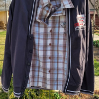 Комплект юношеска жилетка и риза, снимка 1 - Блузи - 13604814