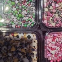 Захарни поръски микс перли перлички сърца бонбони захарна поръска sprinkles, снимка 2 - Други - 38711053