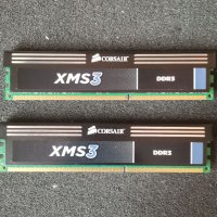 Рам RAM памет Corsair XMS3 2x4GB 8GB DDR3 1333MHz , снимка 1 - RAM памет - 38577669