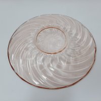 Чиния за торта, розово стъкло(5.2), снимка 6 - Сервизи - 39649824